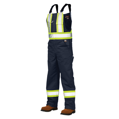 Salopettes de s&eacute;curit&eacute; non doubl&eacute;e, Poly-coton, Grand, Bleu marine Sidevic Inc.