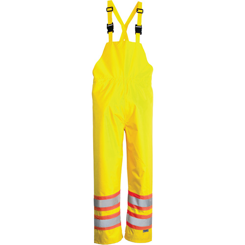 Salopette Open Road, Polyester, Petit, Jaune lime haute visibilit&eacute; Sidevic Inc.