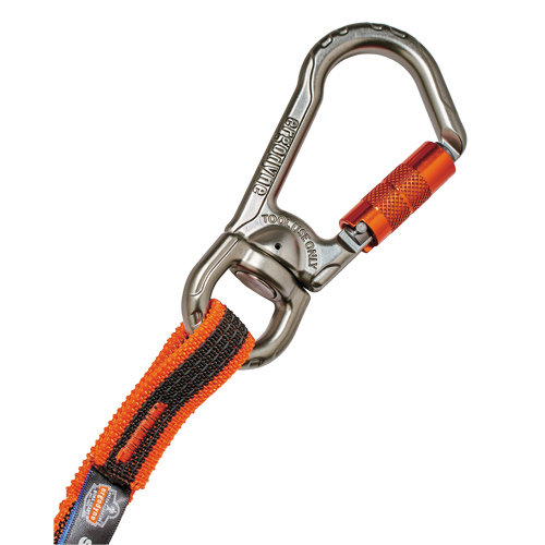 Longe porte-outils &agrave; rotule et &agrave; verrouillage double Squids 3109F(x), Tendeur, Mousqueton/boucle Sidevic Inc.