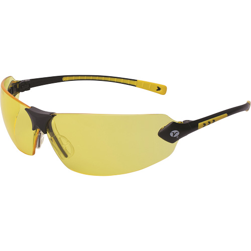 Lunettes de s&eacute;curit&eacute; Veratti 429, Lentille Ambr&eacute;e, Anti-&eacute;gratignures, ANSI Z87+/R&eacute;pond ou surpasse la norme CSA Z94.3 Sidevic Inc.