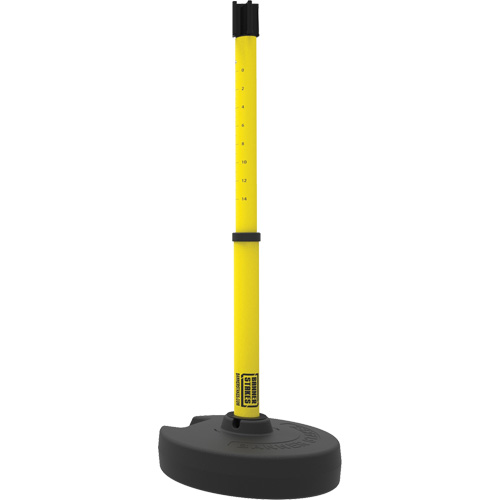 PLUS Barrier Post Set Receiver, 42" High, Yellow Sidevic Inc.