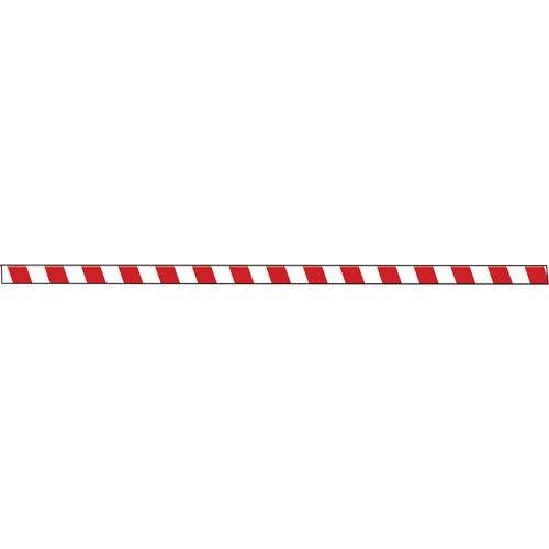 Tough-Mark Heavy-Duty Floor Marking, Rectangle, 48" L x 3" W, Red and White, Polyethylene Sidevic Inc.