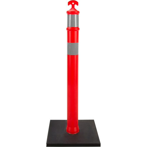 Poteau d&eacute;lin&eacute;ateur haute visibilit&eacute;, 42" h, Orange Sidevic Inc.