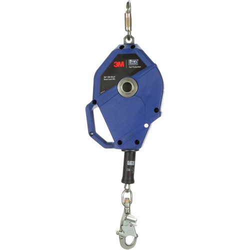 Cordage de s&eacute;curit&eacute; autor&eacute;tractable avec verrouillage intelligent, 50', Acier inoxydable, Pivotant Sidevic Inc.
