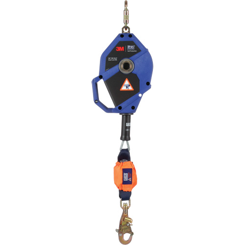 Cordage de s&eacute;curit&eacute; autor&eacute;tractable avec verrouillage intelligent, 30', Acier inoxydable, Pivotant Sidevic Inc.
