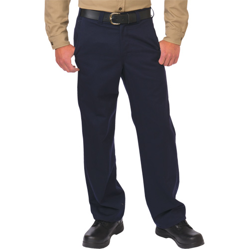 Pantalon de travail de protection contre l'arc &eacute;lectrique, 28, x 34, Bleu marin, 12,4 cal/cm2 Sidevic Inc.