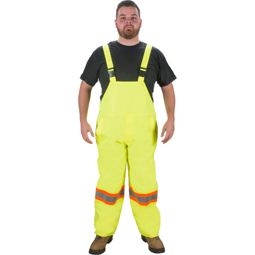 Salopette imperm&eacute;able RZ1000, Polyester, Petit, Jaune lime haute visibilit&eacute; Sidevic Inc.
