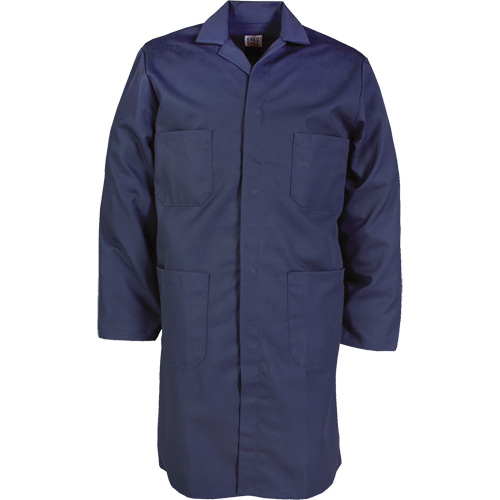 Lab Coat, Poly-Cotton, 32, Navy Blue Sidevic Inc.