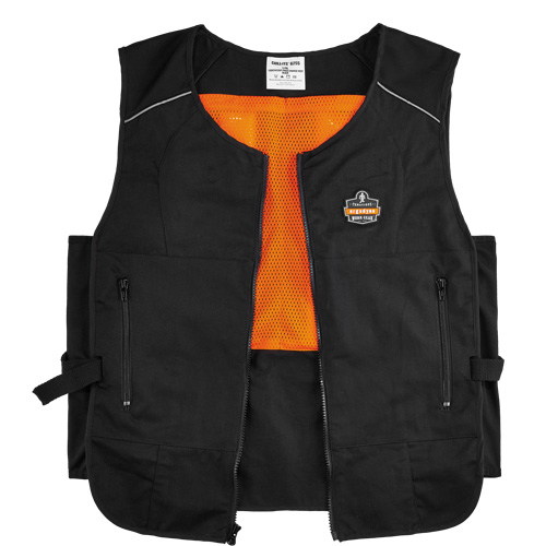 Chill-Its&reg; 6260 Lightweight Phase Change Cooling Vest with Packs, Small/Medium, Black Sidevic Inc.