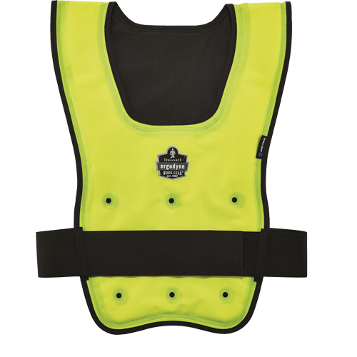 Chill-Its&reg; 6687 Economy Dry Evaporative Cooling Vest, Small/Medium, High Visibility Lime-Yellow Sidevic Inc.