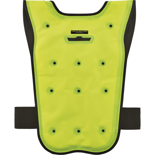 Chill-Its&reg; 6687 Economy Dry Evaporative Cooling Vest, Small/Medium, High Visibility Lime-Yellow Sidevic Inc.