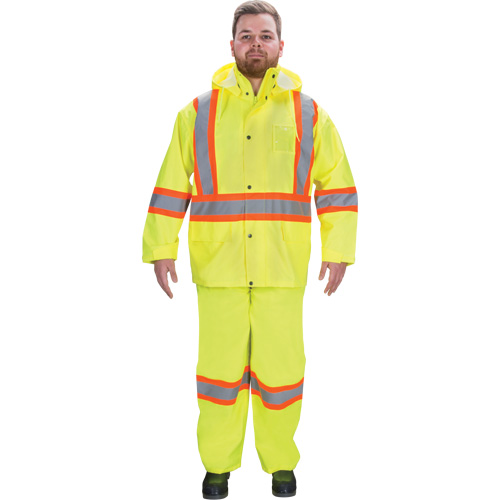 V&ecirc;tements imperm&eacute;ables RZ1000, Polyester, Petit, Jaune lime haute visibilit&eacute; Sidevic Inc.