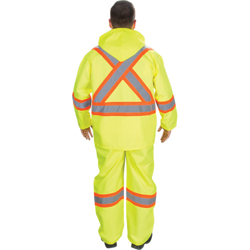 V&ecirc;tements imperm&eacute;ables RZ1000, Polyester, Petit, Jaune lime haute visibilit&eacute; Sidevic Inc.