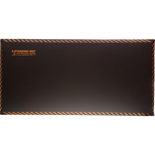 Tapis anti-fatigue pour travail debout, Lisse, 18" x 36" x 1", Noir, Caoutchouc Sidevic Inc.