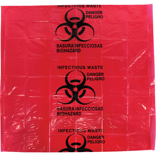 Dynamic Hazardous Waste Bags, Infectious Waste, 24" L x 24" W, 12 microns Sidevic Inc.