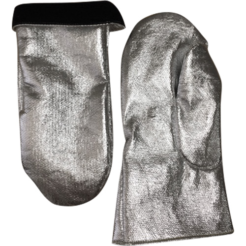Mitaine de soudage r&eacute;sistant &agrave; la chaleur, Carbone aluminis&eacute;/Cuir, Taille unique, Prot&egrave;ge jusqu'&agrave; 800° F (426.66° C) Sidevic Inc.