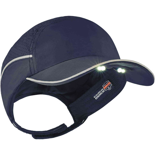 Casque antichocs l&eacute;ger avec lampe DEL 8965 Skullerz, Bleu marin Sidevic Inc.