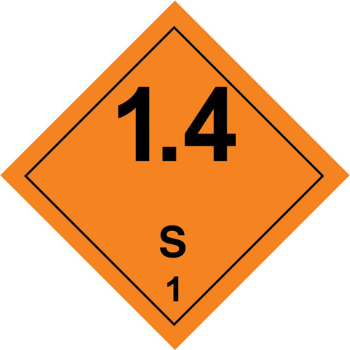 &eacute;tiquettes de manutention de mati&egrave;res dangereuses, 4" lo x 4" la, Noir/orange Sidevic Inc.