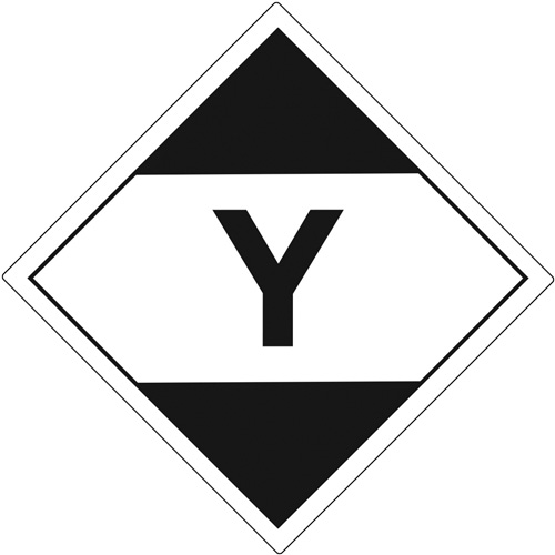 &eacute;tiquettes de quantit&eacute; limit&eacute;e pour transport a&eacute;rien Y, 4" lo x 4" la, Noir sur blanc Sidevic Inc.