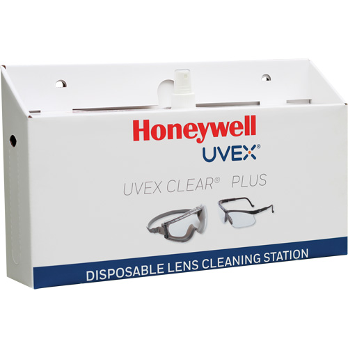 Poste de nettoyage jetable de lentilles Uvex Clear Plus, Carton, 16" lo x 3,19" p x 9,25" h Sidevic Inc.