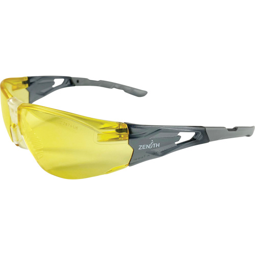 Lunettes de s&eacute;curit&eacute; s&eacute;rie Z2900, Lentille Ambr&eacute;e, Anti-&eacute;gratignures, ANSI Z87+/R&eacute;pond ou surpasse la norme CSA Z94.3 Sidevic Inc.