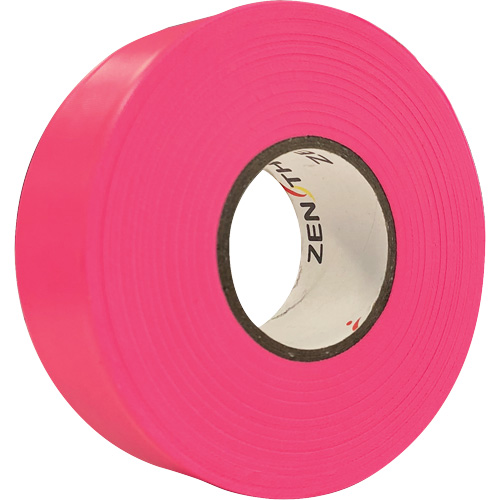 Ruban de signalisation, 1,1875" la x 164' lo, Rose fluorescent Sidevic Inc.