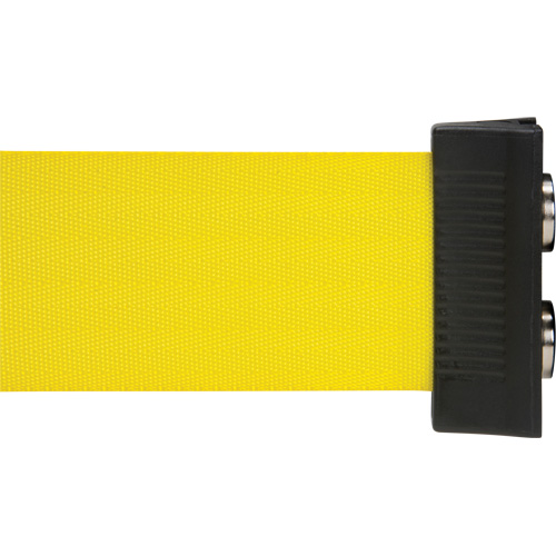 Barri&egrave;re &agrave; fixation murale avec ruban magn&eacute;tique, Acier, Fixation par vis, 7', Ruban Jaune Sidevic Inc.