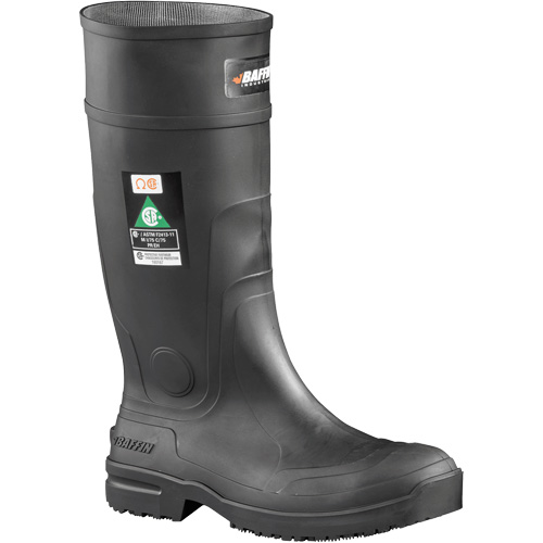 Slip Resistant Boots, Rubber, Steel Toe, Size 9 Sidevic Inc.