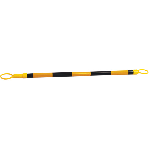Retractable Cone Bar, 7'2" Extended Length, Black/Yellow Sidevic Inc.