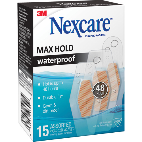 Pansements imperm&eacute;ables &agrave; tenue maximale Nexcare, Assorti, Plastique, St&eacute;rile Sidevic Inc.