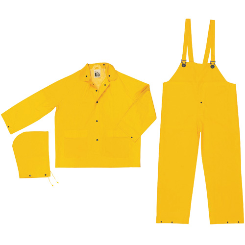 Classic Series Rain Suit, Polyester/PVC, 6X-Large, Yellow Sidevic Inc.