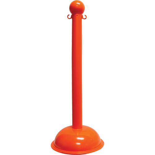 Poteau pour service intense, Hauteur de 40", Orange Sidevic Inc.