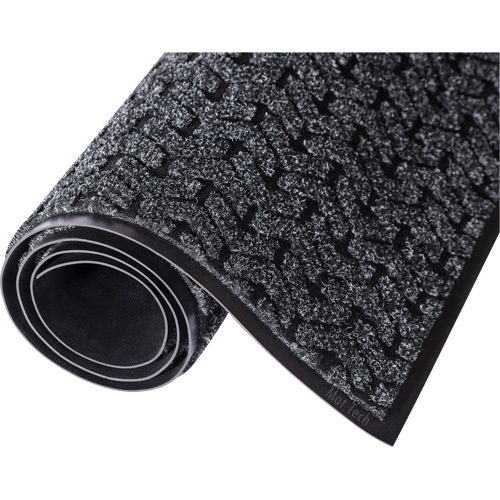 Tire-Track Performance Entrance Mats, Wiper/Scraper, 4' x 8' x 3/8", Charcoal Sidevic Inc.