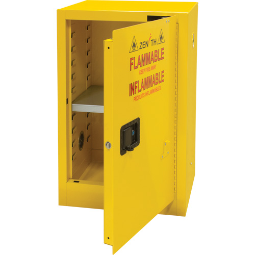 Flammable Storage Cabinet, 12 gal., 1 Door, 23" W x 35" H x 18" D Sidevic Inc.