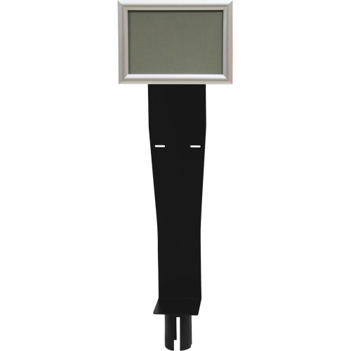 Porte-distributeur/enseigne pour poteaux de barri&egrave;re pour le contr&ocirc;le des foules, Noir Sidevic Inc.