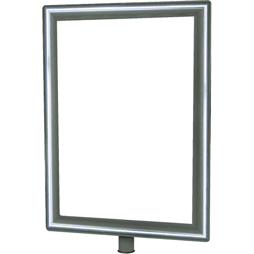 Porte-enseigne vertical robuste pour montant classique, Chrome poli Sidevic Inc.
