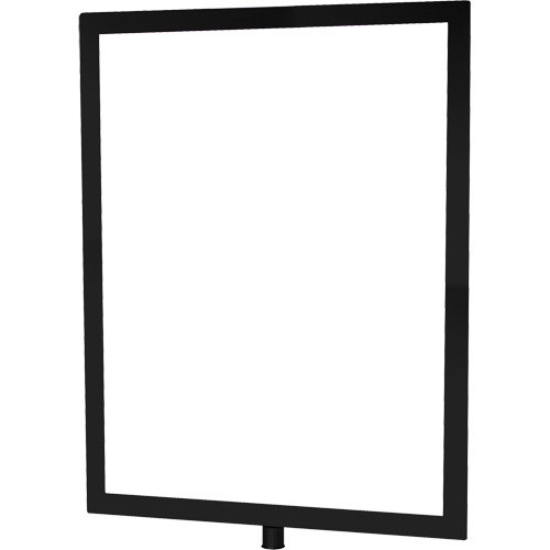 Heavy-Duty Vertical Sign Holder for Classic Posts, Black Sidevic Inc.