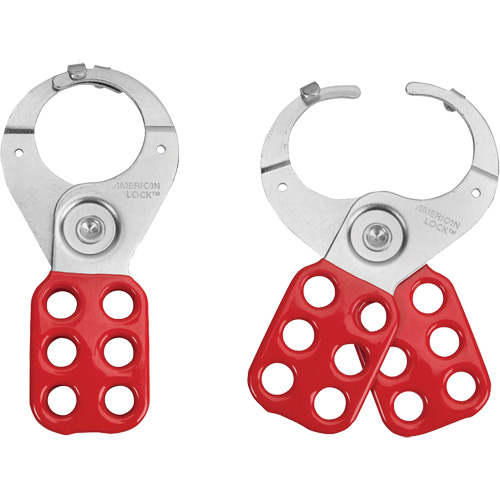 Tabbed Steel Lockout Hasp, Red Sidevic Inc.