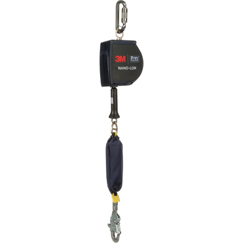 Cordage de s&eacute;curit&eacute; autor&eacute;tractable allong&eacute; Nano-Lok, 15', Acier inoxydable, Pivotant Sidevic Inc.