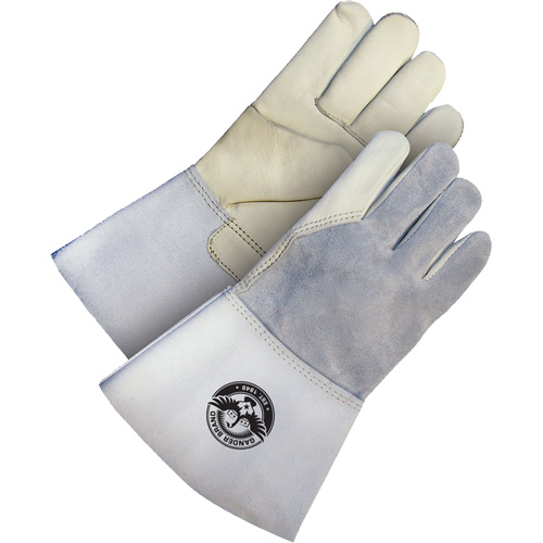 Gants de soudage en cuir fleur utilitaire Gander Brand, Cuir fleur de vache, Taille 2T-Grand Sidevic Inc.
