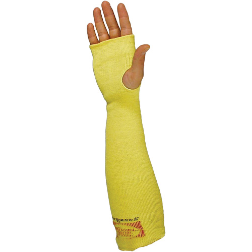 Sleeves with Thumb Hole, Kevlar&reg;, 22", ANSI/ISEA 105 Level 3/EN 388 Level 3, Yellow Sidevic Inc.
