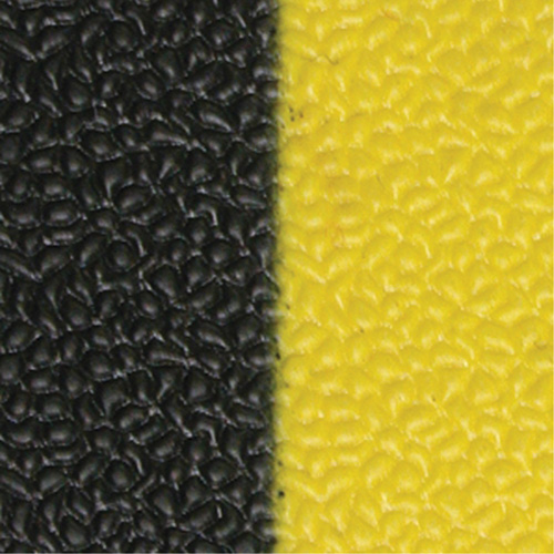 Tapis antifatigue Airsoft, Rugueux, 3' x 5' x 3/8", Noir/Jaune, &eacute;ponge en PVC Sidevic Inc.