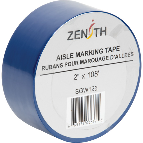 Aisle Marking Tape, 2" x 108', PVC, Blue Sidevic Inc.