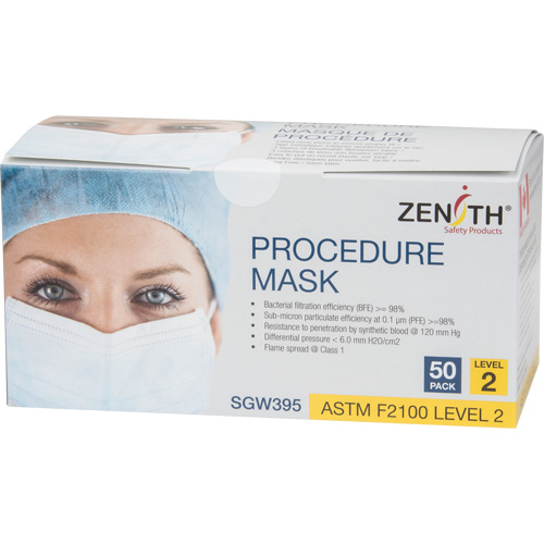 Disposable Procedure Face Masks, ASTM F2100 Level 2, Class 1 Sidevic Inc.