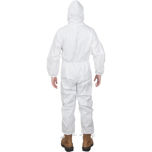 Premium Hooded Coveralls, Small, White, Microporous Sidevic Inc.