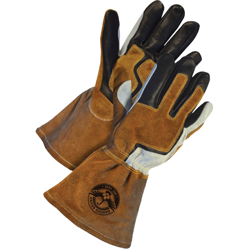 Gants de soudage &agrave; l'arc MIG Gander Brand, Cuir fleur de vache, Taille T-petit Sidevic Inc.