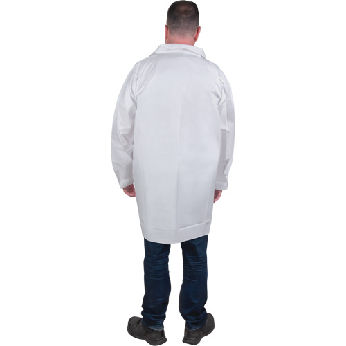 Sarraus de laboratoire de protection, Microporeux, Blanc, Moyen Sidevic Inc.