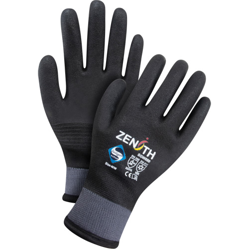 Gants enduits ZX-30° de premi&egrave;re qualit&eacute;, Grand, R&ecirc;vetement Mousse de PVC, Calibre 15, Enveloppe en Nylon Sidevic Inc.