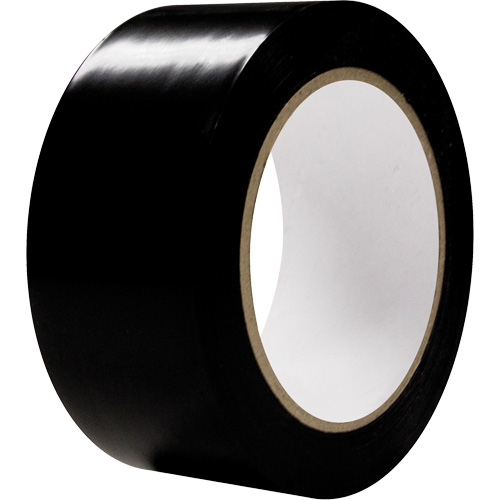 Aisle Marking Tape, 2" x 108', PVC, Black Sidevic Inc.