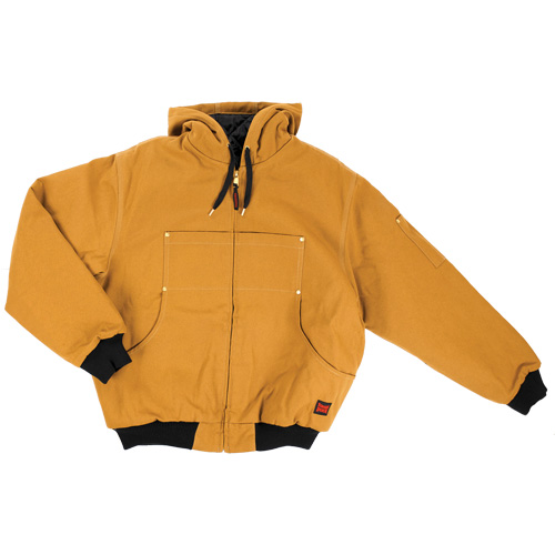 Blouson d'aviateur en toile lourde avec capuchon, Hommes, Petit, Brun Sidevic Inc.